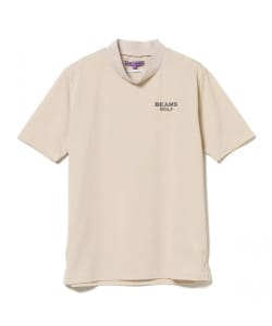 〈MEN〉 PURPLE LABEL / ブロックサッカー モックネックシャツ