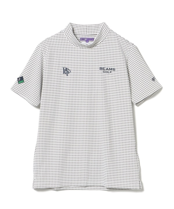 【美品】BEAMS GOLF パープルレーベル チェック柄モックネック長袖シャツ BEAMS GOLF（ビームス ゴルフ）〈MEN〉 PURPLE LABEL