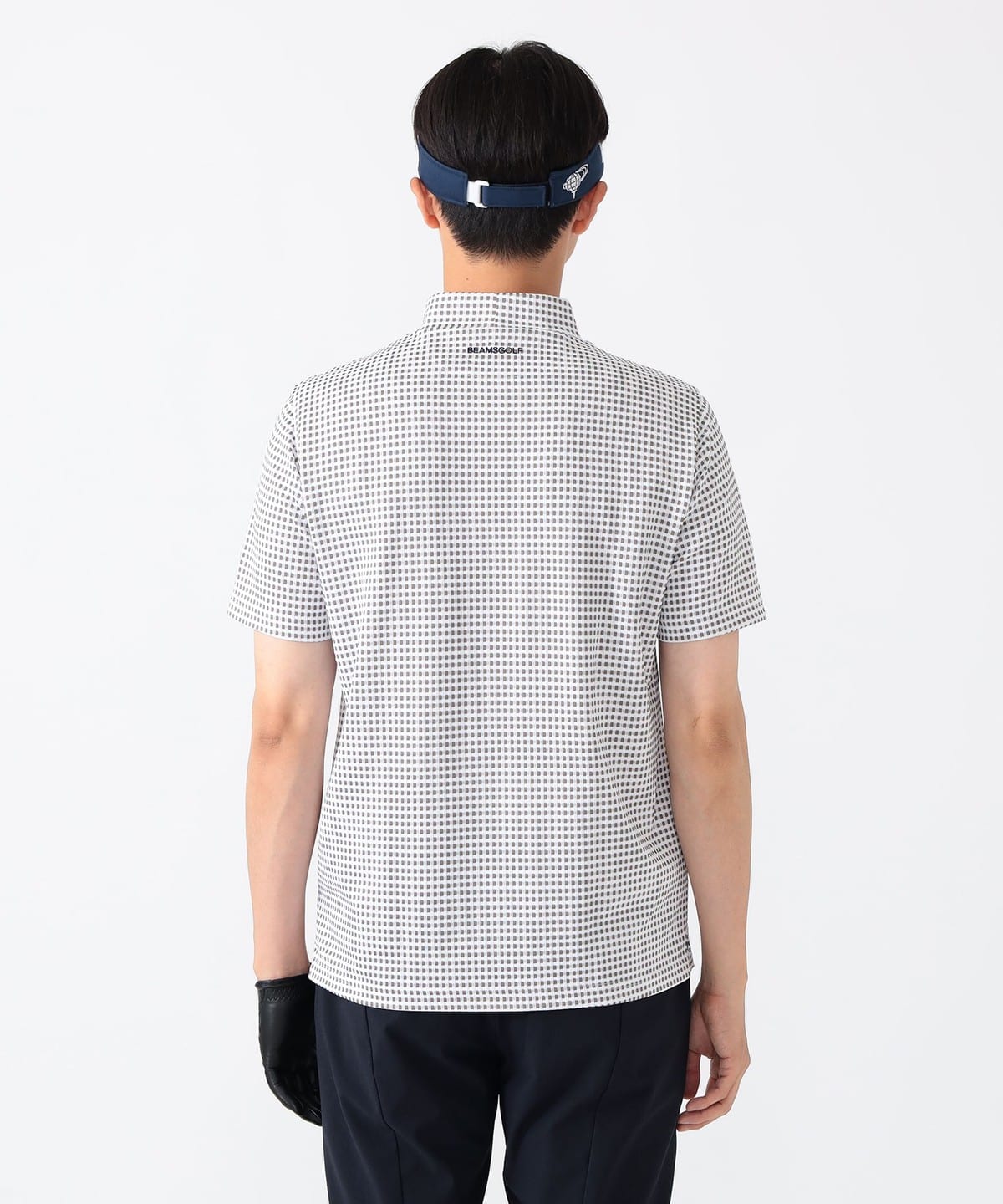 ★美品★BEAMS　GOLF　音符 総柄ジャカード モックネック　XL ☆美品☆BEAMS GOLF 音符 総柄ジャカード モックネック XL