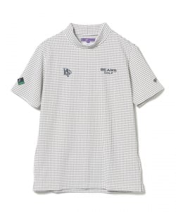 〈MEN〉 PURPLE LABEL / スフィダンテ ジャカードチェック モックネックシャツ