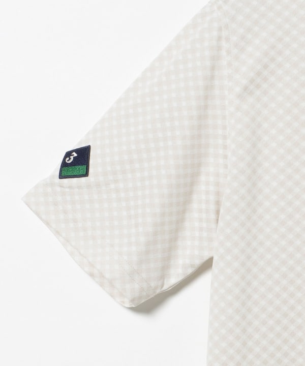 〈MEN〉PURPLE LABEL / スフィダンテ バイアスチェック モックネックシャツ