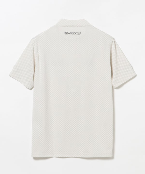 〈MEN〉PURPLE LABEL / スフィダンテ バイアスチェック モックネックシャツ