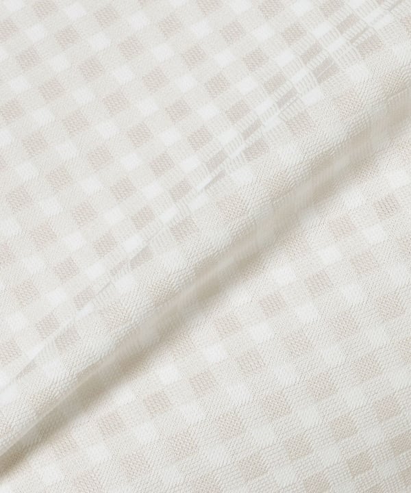 〈MEN〉PURPLE LABEL / スフィダンテ バイアスチェック モックネックシャツ
