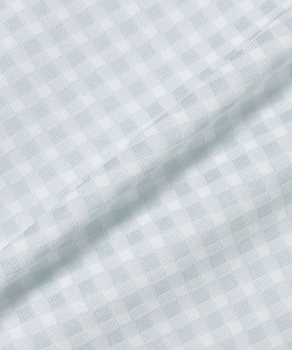 〈MEN〉PURPLE LABEL / スフィダンテ バイアスチェック モックネックシャツ