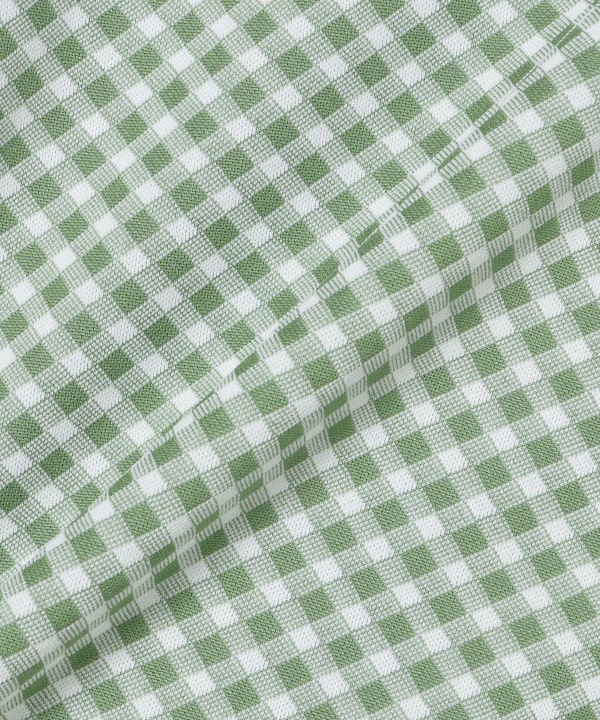 〈MEN〉PURPLE LABEL / スフィダンテ バイアスチェック モックネックシャツ
