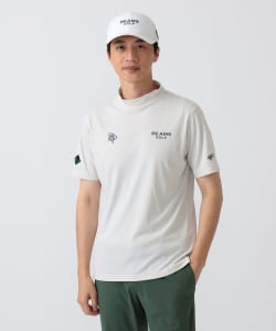 〈MEN〉PURPLE LABEL / スフィダンテ バイアスチェック モックネックシャツ