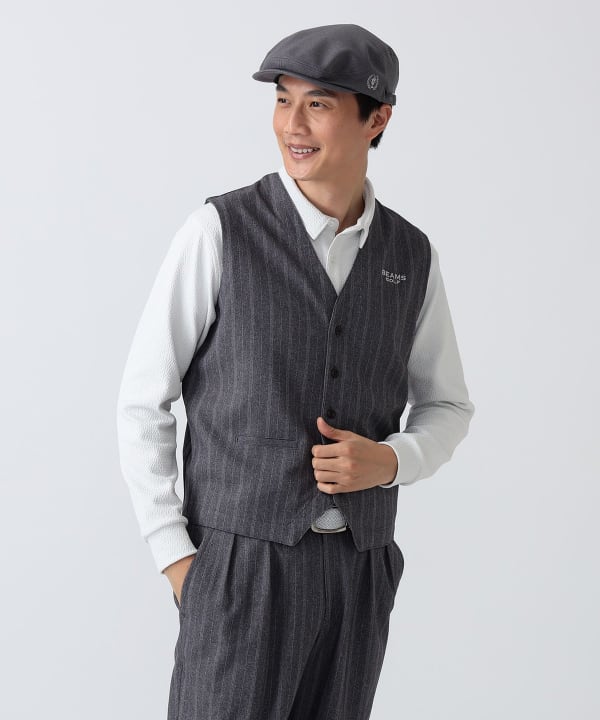 PURPLE LABEL / ストレッチ ジレ Model： H186 B92 W74 H90 Size：L