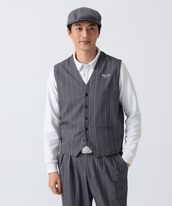 PURPLE LABEL / ストレッチ ジレ Model： H186 B92 W74 H90 Size：L