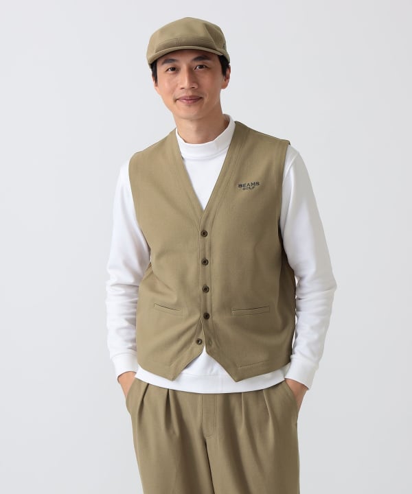 PURPLE LABEL / ストレッチ ジレ Model： H186 B92 W74 H90 Size：L