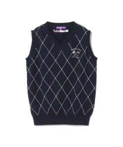 ▲BEAMS GOLF PURPLE LABEL / コットンカシミア アーガイル ベスト
