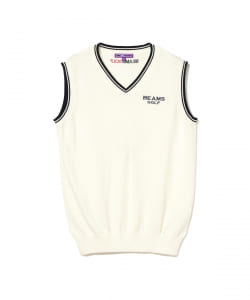 BEAMS GOLF PURPLE LABEL / カシミア混 アーガイル ライン ベスト