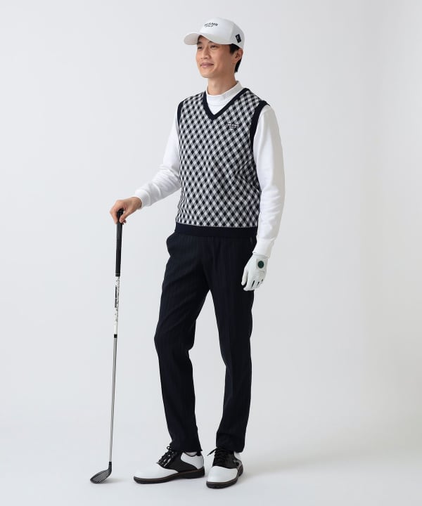 PURPLE LABEL/斜纹针织背心Model:H186 B92 W74 H90 Size:L