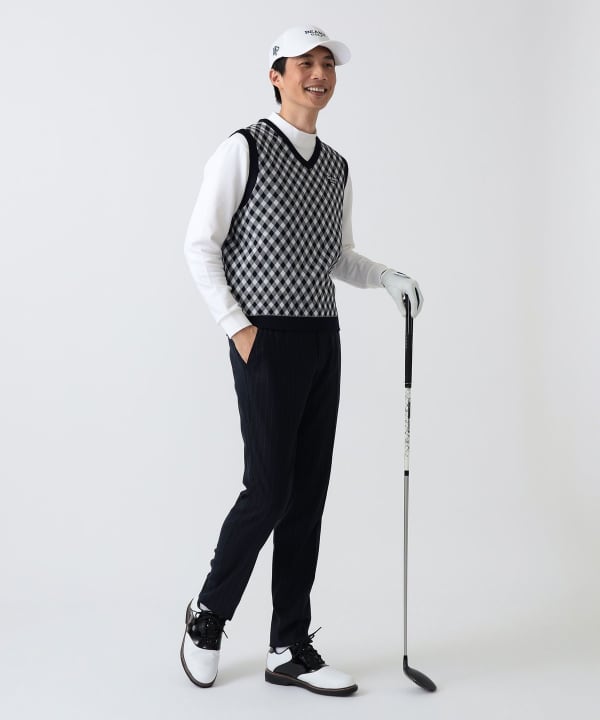 PURPLE LABEL/斜纹针织背心Model:H186 B92 W74 H90 Size:L