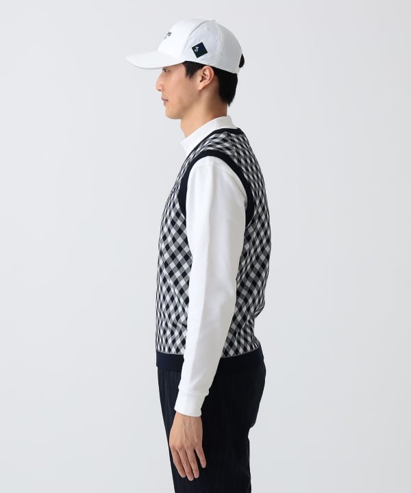 PURPLE LABEL/斜纹针织背心Model:H186 B92 W74 H90 Size:L