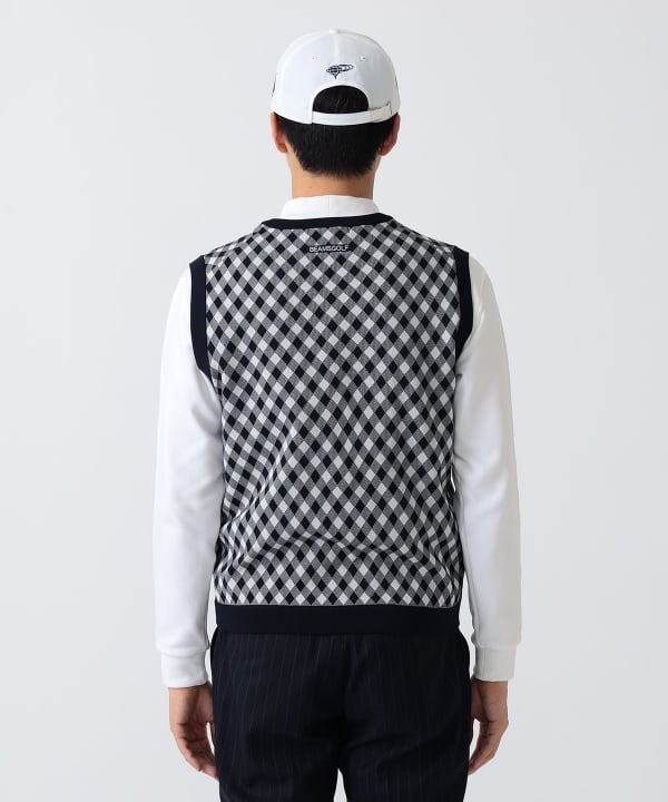 PURPLE LABEL/斜纹针织背心Model:H186 B92 W74 H90 Size:L