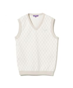PURPLE LABEL / バイヤスチェック ニットベスト