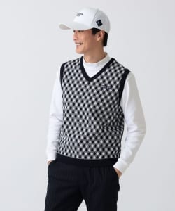 PURPLE LABEL / バイヤスチェック ニットベスト