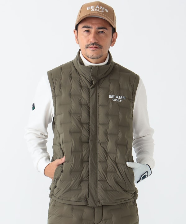 BEAMS GOLF（ビームス ゴルフ）PURPLE LABEL / 接結ダウンベスト（ブルゾン ダウンベスト）通販｜BEAMS