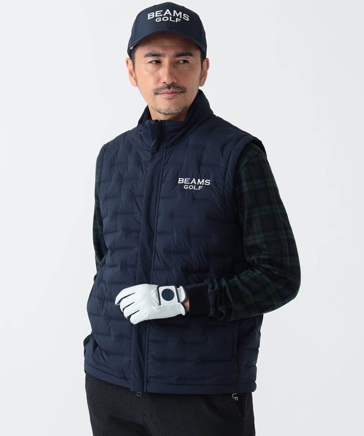 PURPLE LABEL / 接結ダウンベスト ブルゾン MEN NAVY L