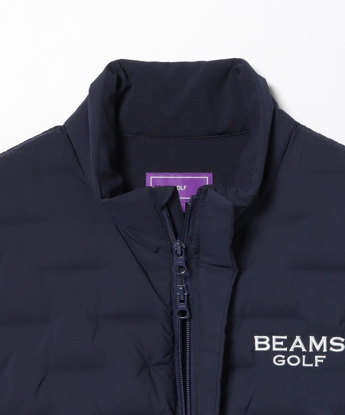 ビームスゴルフ パープルレーベル ダウンパーカー 袖デタッチャブル ダウンベスト BEAMS GOLF（ビームス ゴルフ）PURPLE LABEL / 接結ダウンベスト