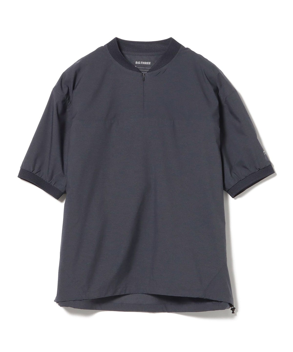 B. G.THREE / ALL-TIME 撥水PARTEX(R) ナイロン ショートスリーブピステ ブルゾン MEN NAVY XL B. G.THREE / ALL-TIME 撥水PARTEX(R) ナイロン ショートスリーブピステ ブルゾン MEN NAVY XL