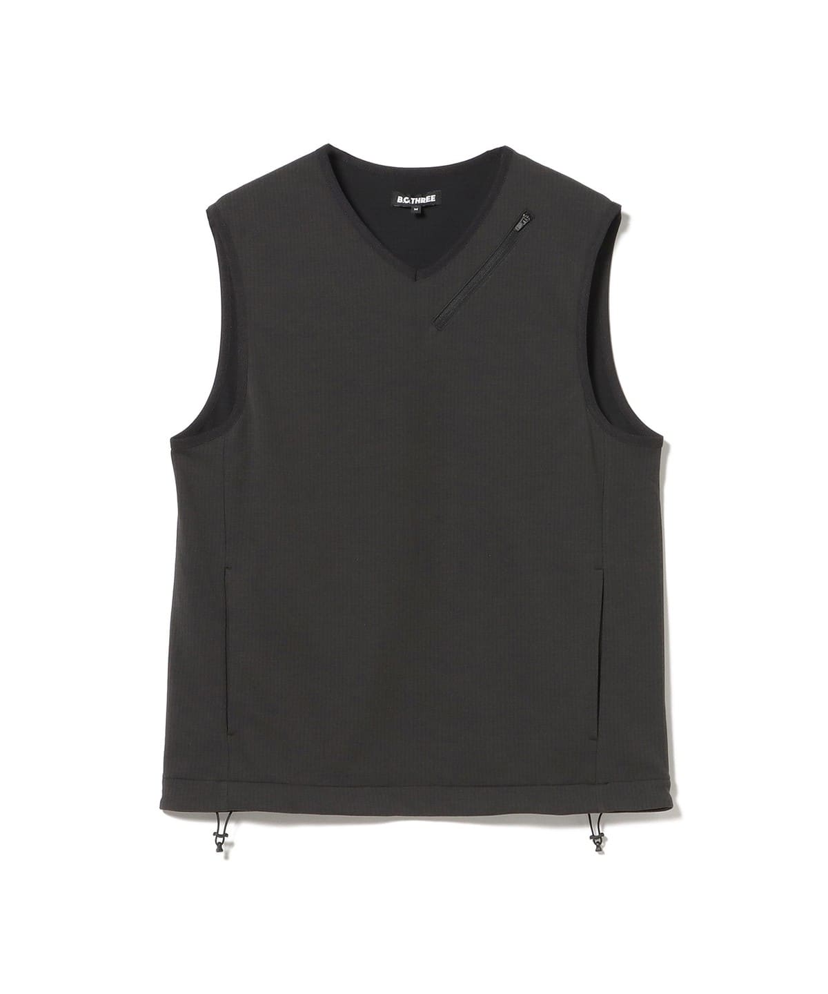 BEAMS GOLF ベスト ブラック Mサイズ BEAMS GOLF（ビームス ゴルフ）〈MEN〉B.G.THREE / ALL-TIME グリッド