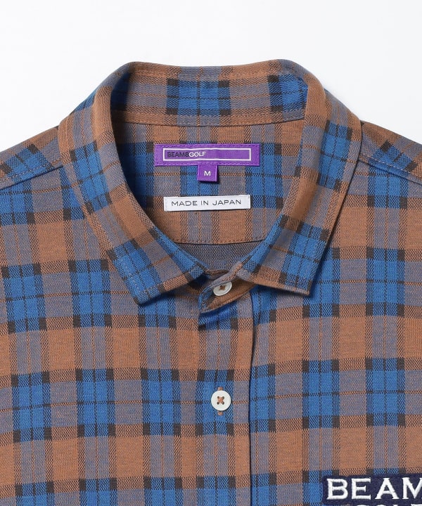 BEAMS GOLF BEAMS GOLF BEAMS GOLF PURPLE LABEL / Check jacquard