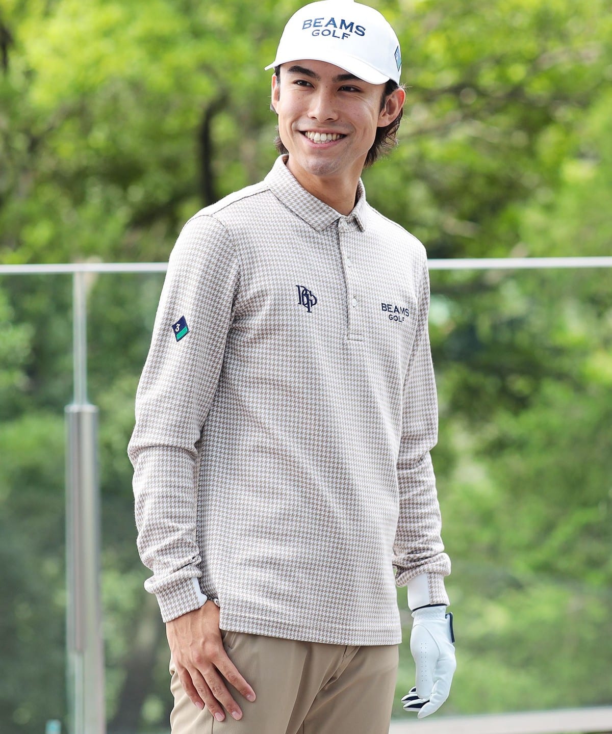 BEAMS GOLF（ビームス ゴルフ）PURPLE LABEL / スフィダンテ ハウンドトゥースシャツ（シャツ・ブラウス カジュアルシャツ ）通販｜BEAMS