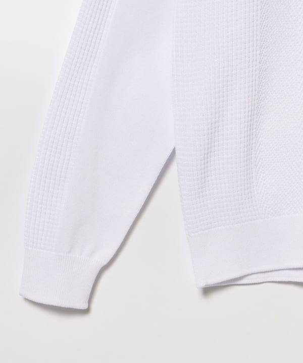 美品 BG.THREE ビームスゴルフ ブレードカラー ニットポロシャツ M BEAMS GOLF（ビームス ゴルフ）〈MEN〉B.G.THREE / ALL-TIME