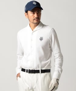 BEAMS GOLF PURPLE LABEL / カノコ ロングスリーブ ポロシャツ