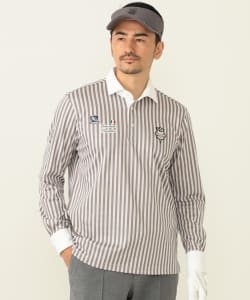 BEAMS GOLF PURPLE LABEL / タラッティ ストライプ ポロシャツ
