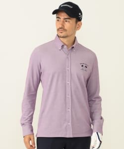 BEAMS GOLF PURPLE LABEL / フルオープン ボタンダウン ポロシャツ