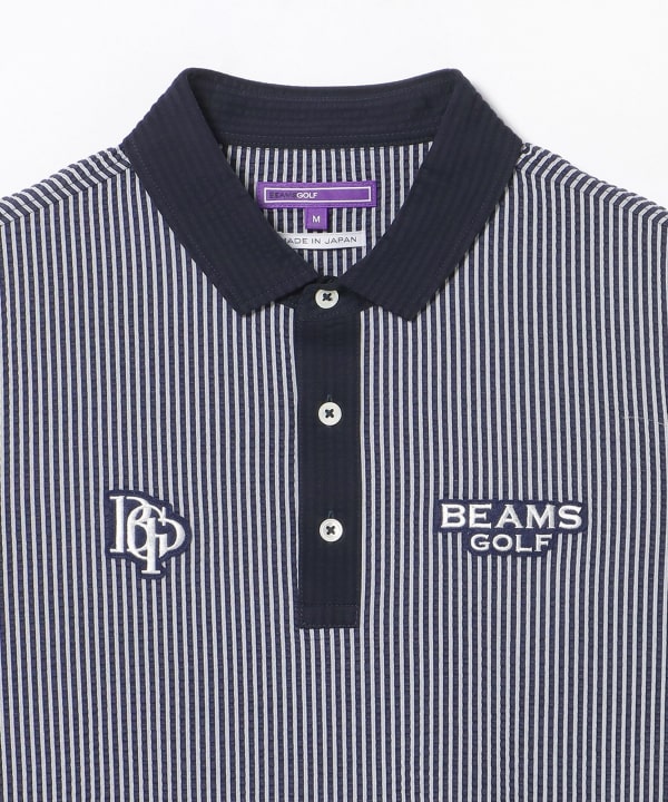 PURPLE LABEL / スフィダンテ サッカーストライプ シャツ（UVカット）