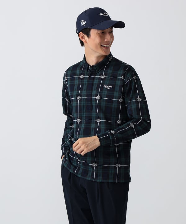 BEAMS GOLF（ビームス ゴルフ）PURPLE LABEL / エンブレムチェック