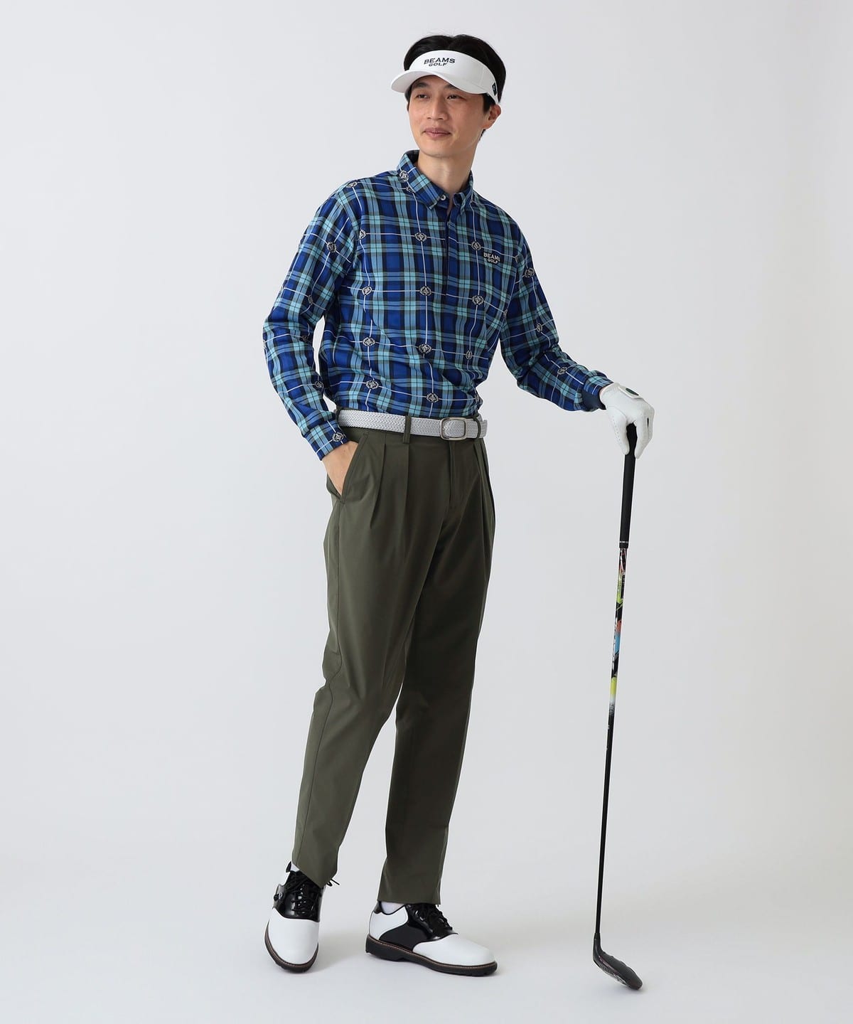 BEAMS GOLF（ビームス ゴルフ）PURPLE LABEL / エンブレムチェック