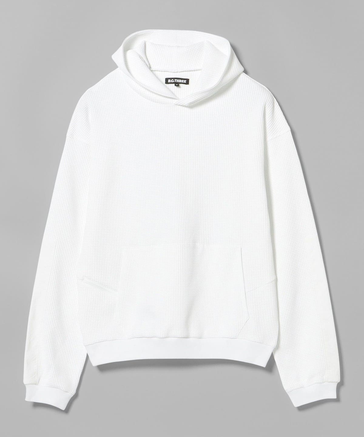 B. G.THREE / ALL-TIME ワッフル フード プルオーバーシャツ(LV.3) トップス MEN WHITE XL B. G.THREE / ALL-TIME ワッフル フード プルオーバーシャツ(LV.3) トップス MEN WHITE XL