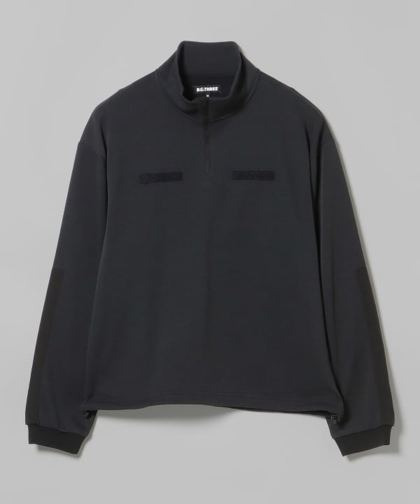 BeamsGolf ハーフジップスウェット BEAMS GOLF（ビームス ゴルフ）B.G.THREE / ALL-TIME ナイロン裏