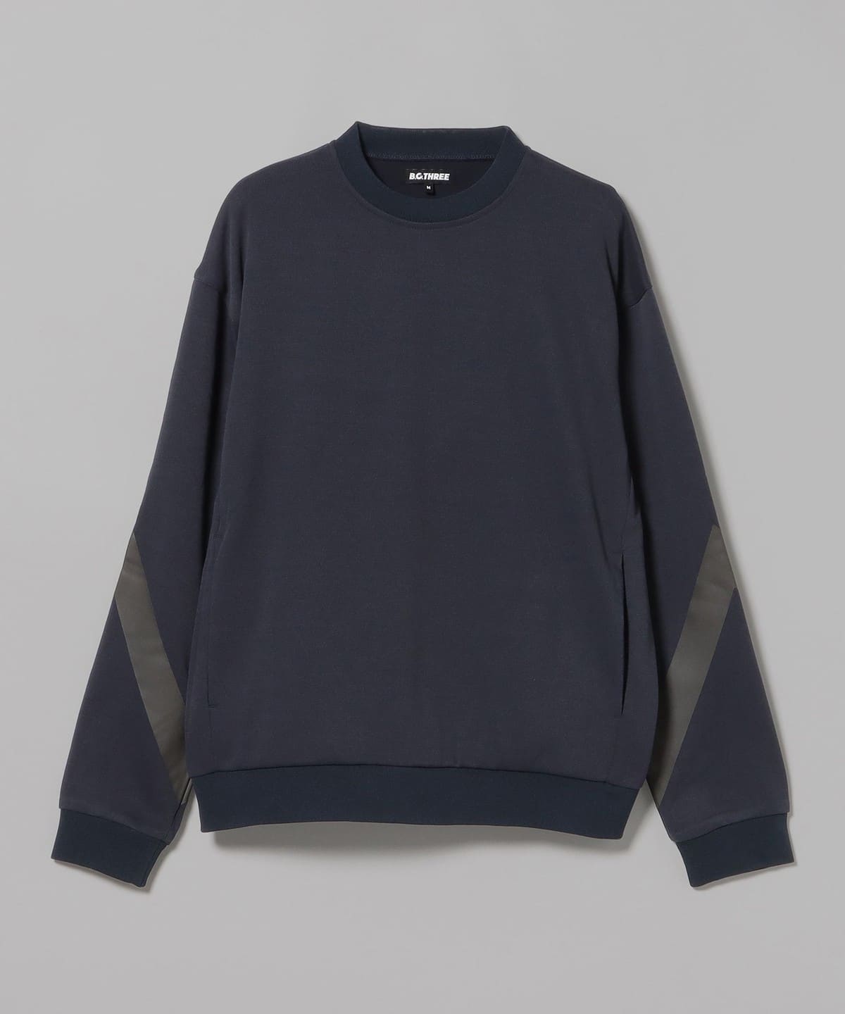 B. G.THREE / ALL-TIME 裏起毛 プルオーバーシャツ（LV3） トップス MEN NAVY M