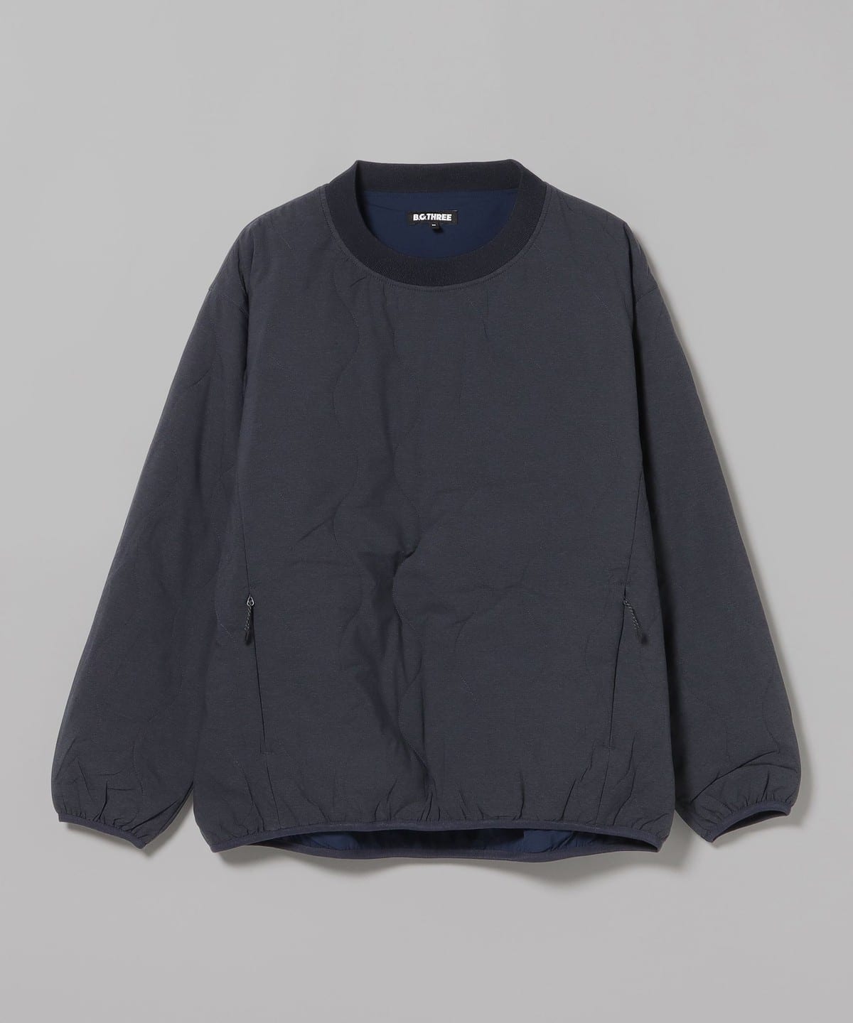 B. G.THREE / ALL-TIME キルト プルオーバートップス（LV.5） トップス MEN NAVY M