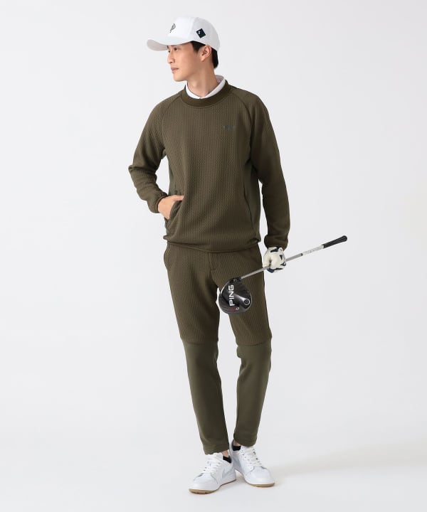 17FW BEAMS GOLF ビームスゴルフ キルティング ストレッチ BEAMS GOLF BEAMS GOLF ORANGE / Wave Quilt Padded Stretch