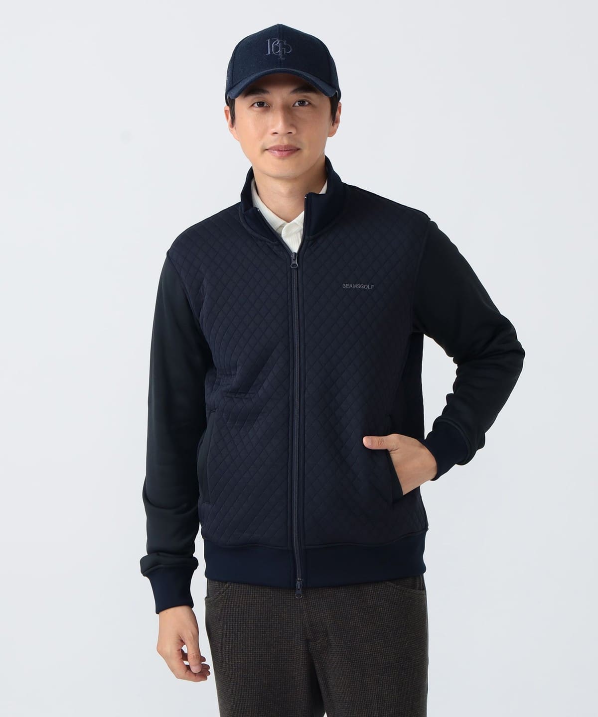 PURPLE LABEL / ダイヤ キルティング KARUISHI(R) 切替え ブルゾン ブルゾン MEN NAVY XL PURPLE LABEL / ダイヤ キルティング KARUISHI(R) 切替え ブルゾン ブルゾン MEN NAVY XL
