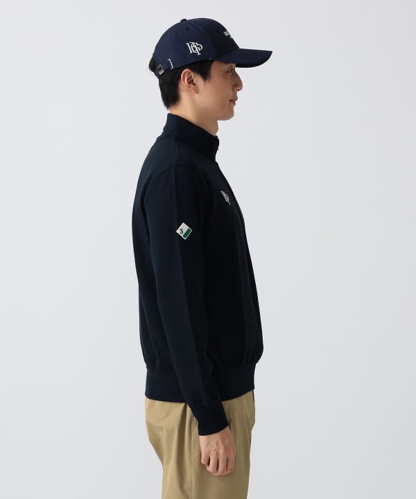 PURPLE LABEL / スフィダンテ ハーフジップ プルオーバー Model： H186 B92 W74 H90 Size：L