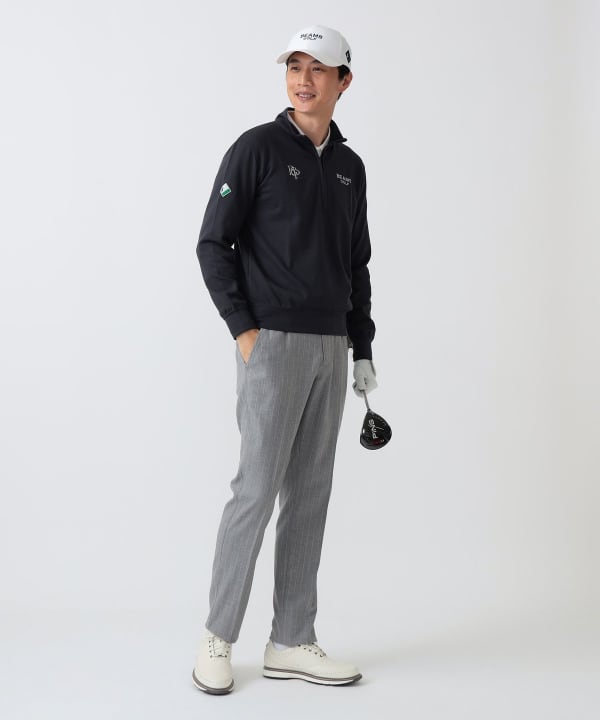 PURPLE LABEL / スフィダンテ ハーフジップ プルオーバー Model： H186 B92 W74 H90 Size：L