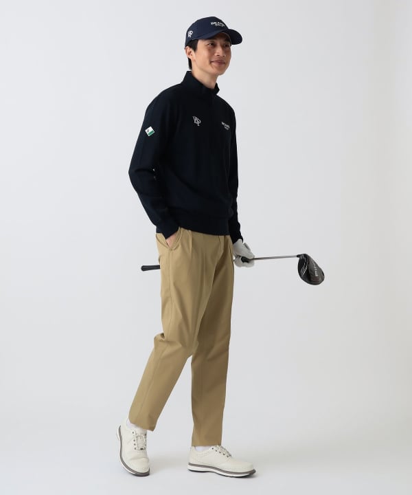 PURPLE LABEL / スフィダンテ ハーフジップ プルオーバー Model： H186 B92 W74 H90 Size：L
