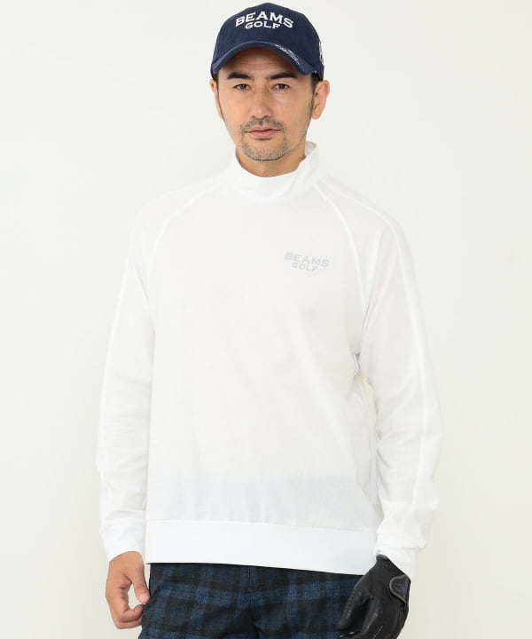 BEAMS GOLF（ビームス ゴルフ）BEAMS GOLF PURPLE LABEL / ストレッチ シアサッカー モックネックシャツ（Tシャツ・カットソー  カットソー）通販｜BEAMS