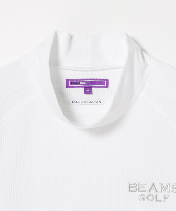 BEAMS GOLF（ビームス ゴルフ）BEAMS GOLF PURPLE LABEL / ストレッチ シアサッカー モックネックシャツ（Tシャツ・カットソー  カットソー）通販｜BEAMS