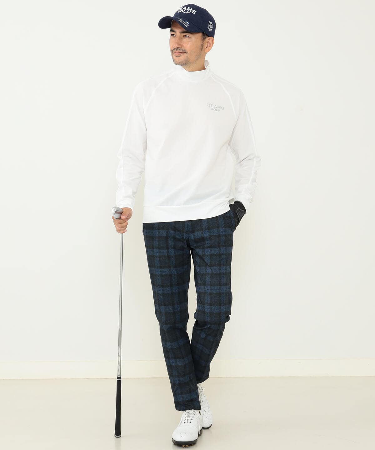 BEAMS GOLF（ビームス ゴルフ）BEAMS GOLF PURPLE LABEL / ストレッチ シアサッカー モックネックシャツ（Tシャツ・カットソー  カットソー）通販｜BEAMS