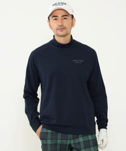 BEAMS GOLF PURPLE LABEL / ストレッチ シアサッカー モックネックシャツ