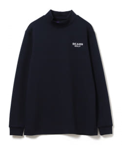 〈MEN〉BEAMS GOLF PURPLE LABEL / メッセージボーダー モックネックシャツ