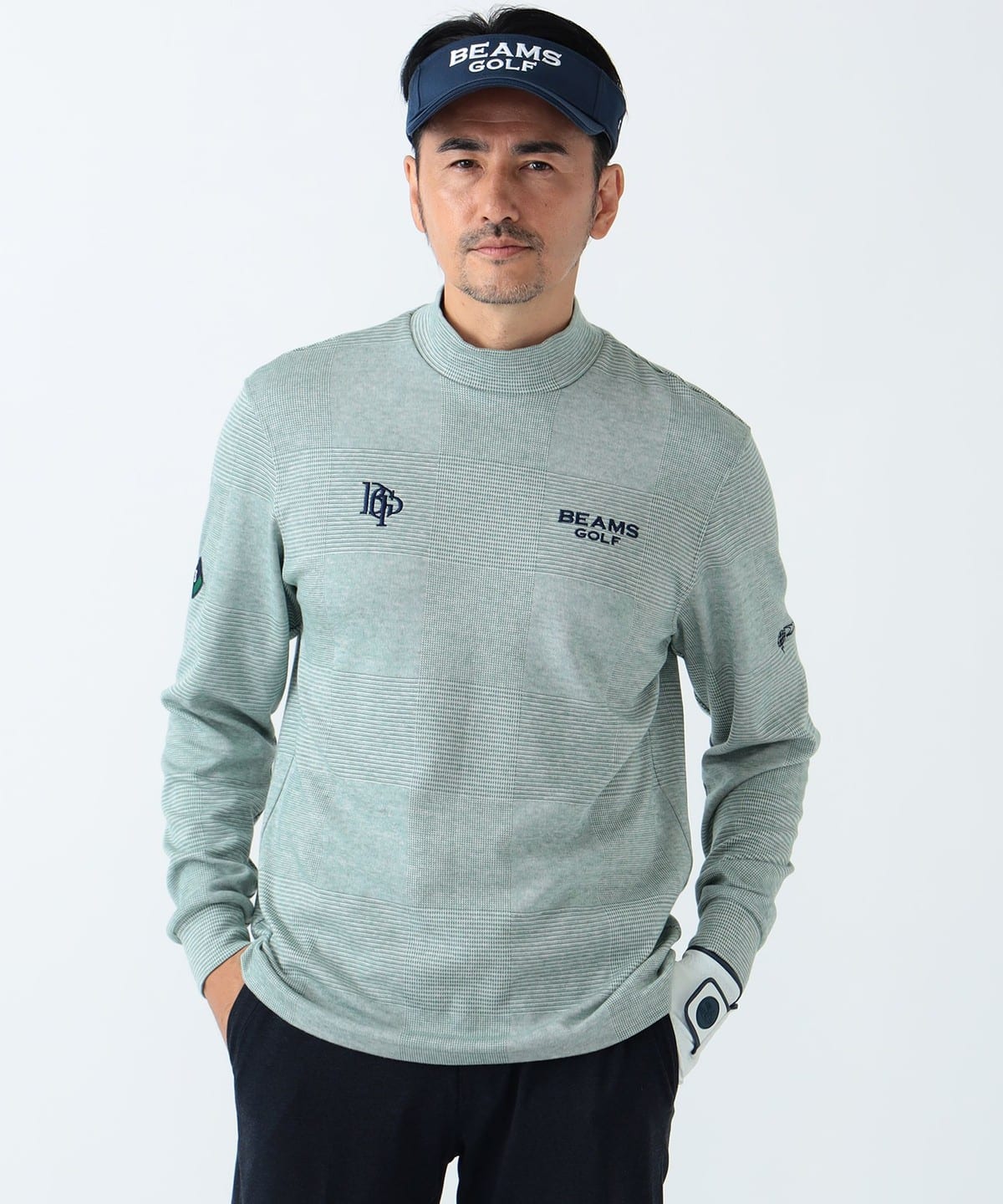 BEAMS GOLF（ビームス ゴルフ）PURPLE LABEL / スフィダンテ グレンチェック モックネックシャツ（Tシャツ・カットソー  カットソー）通販｜BEAMS